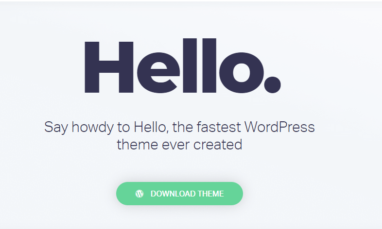 Hello theme for Elementor