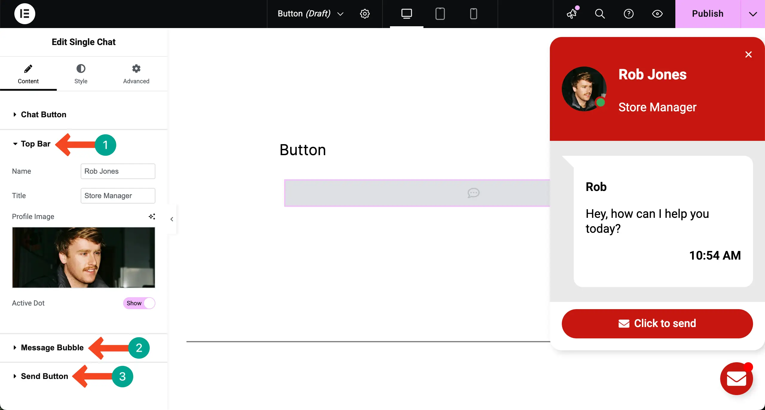 How to Add Elementor Floating Elements to WordPress (Step-by-Step Guide) 5 Edit more content options of the floating button