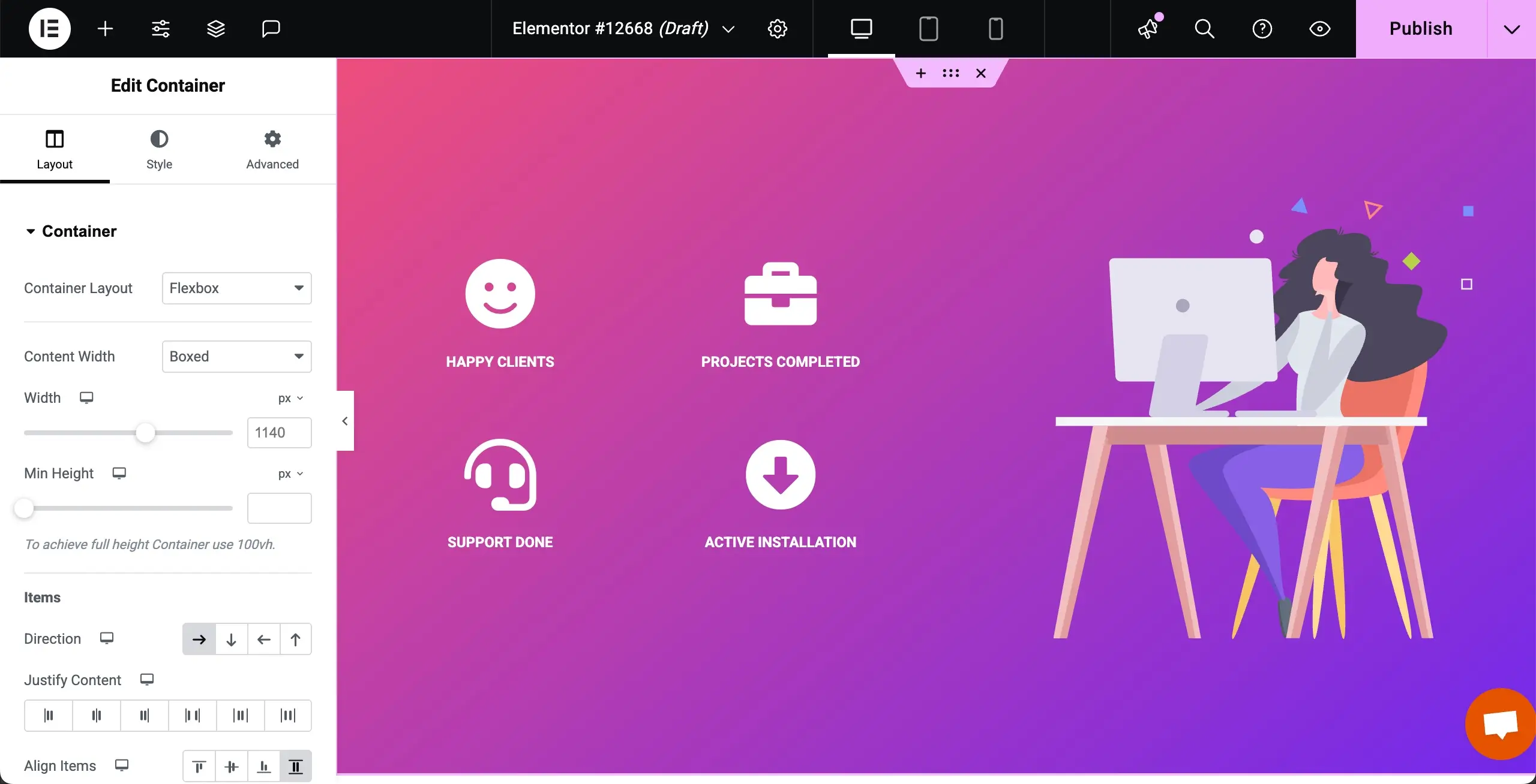 How to Add CSS Code Snippets in WordPress Using Elementor 3 Open a Page and Select an Element to Add Custom CSS Code