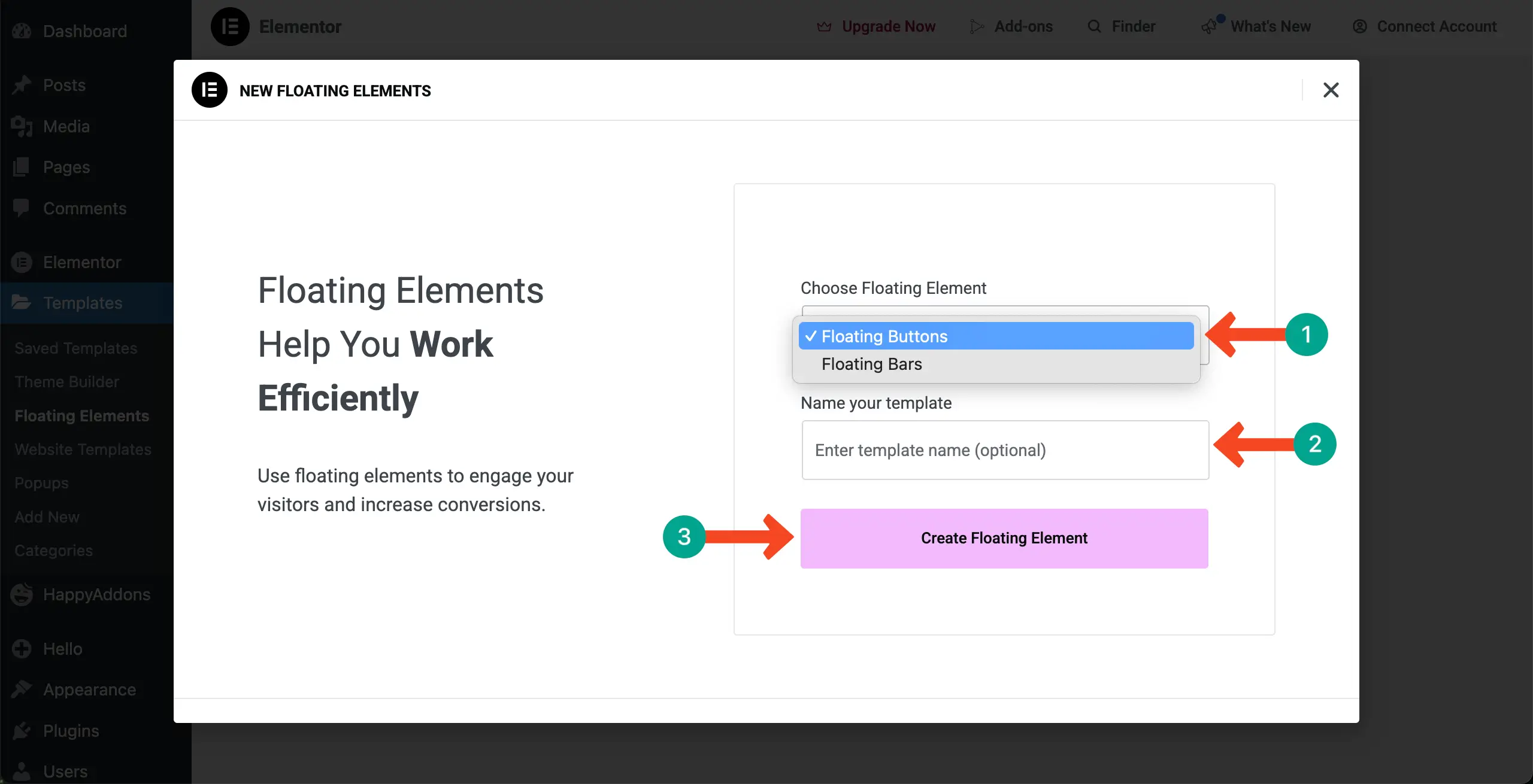 How to Add Elementor Floating Elements to WordPress (Step-by-Step Guide) 2 Select a Floating Element