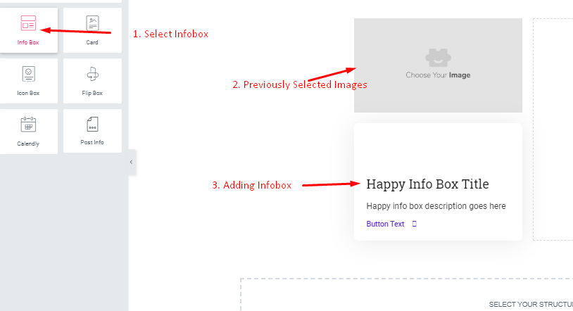 Add Infobox to Elementor Canvas