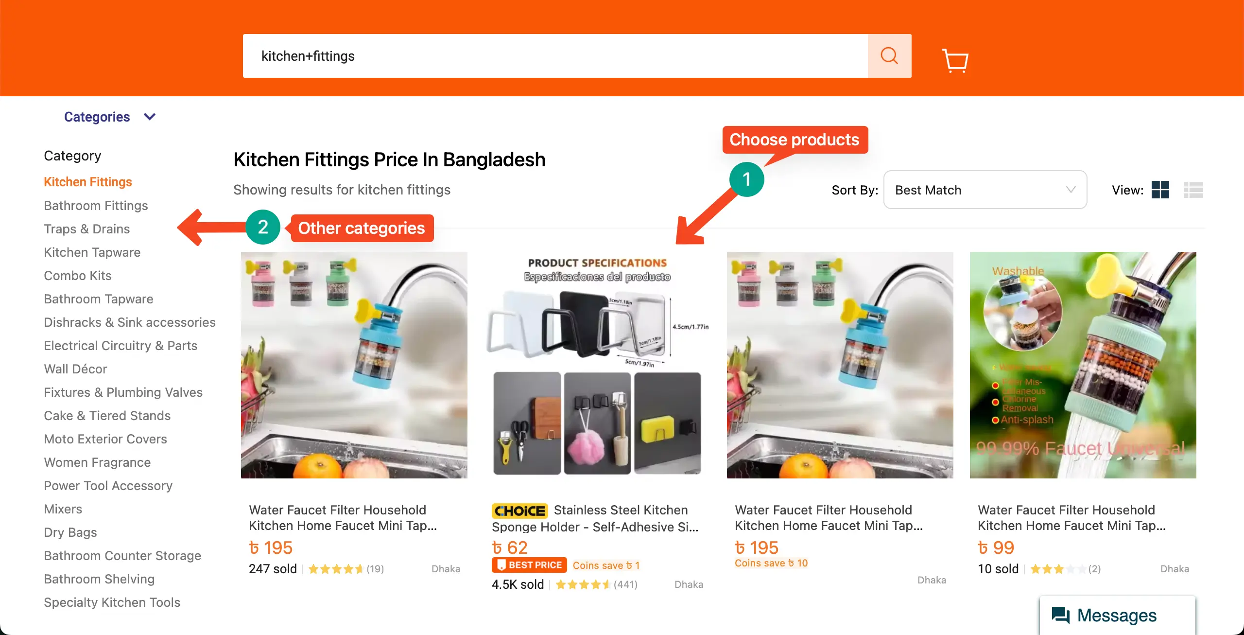 How to Create Product Layout Designs with Elementor (Step-by-Step) 2 Choose products or navigate to other categories