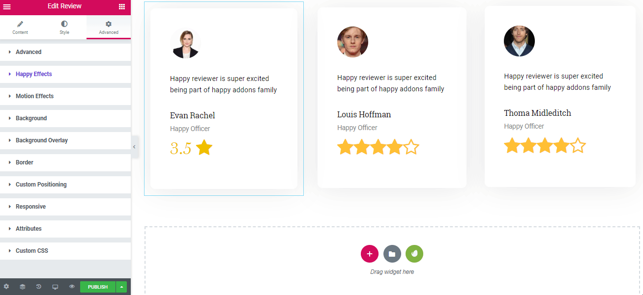 style customer review stars