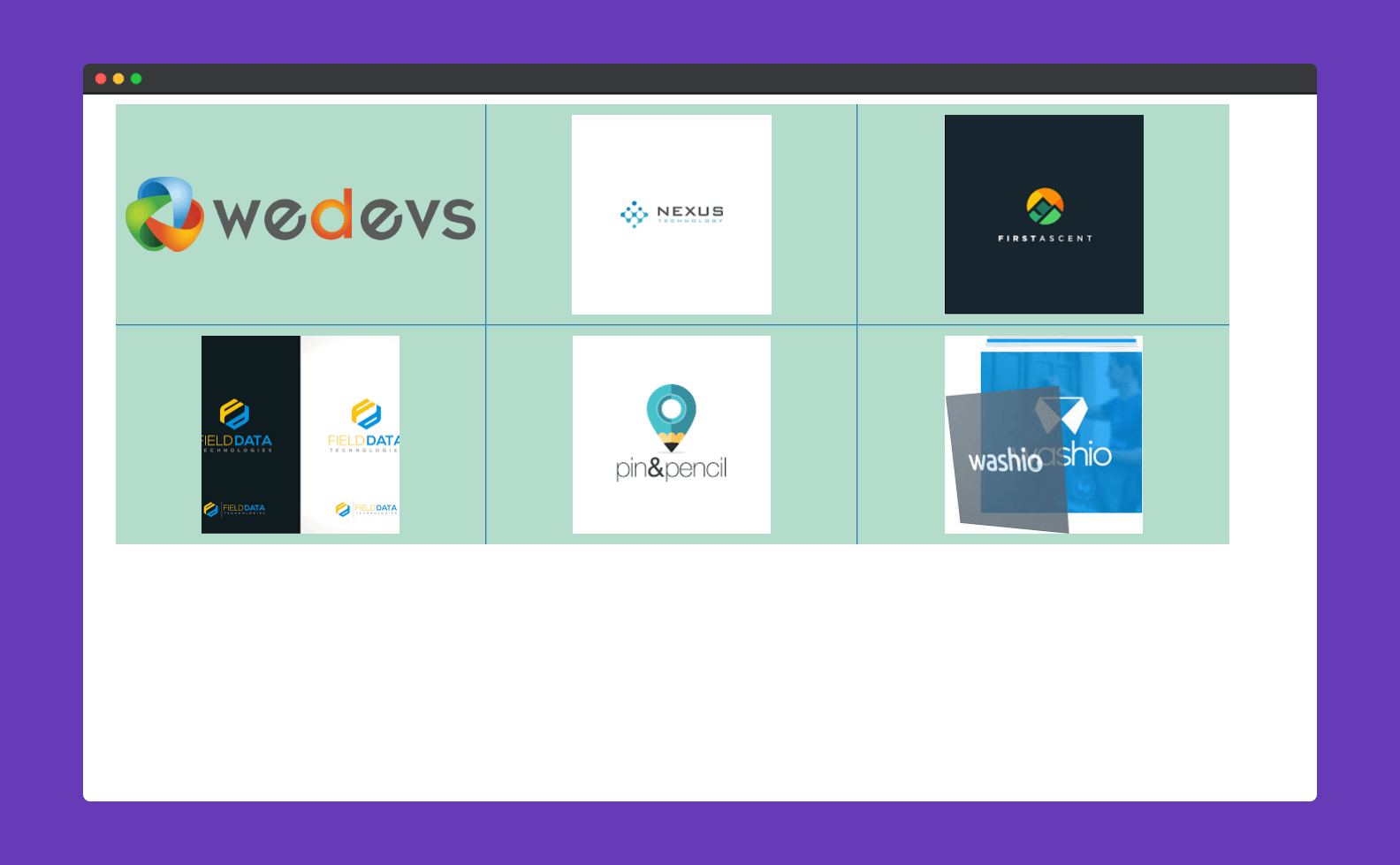 Preview of Happy Addons free Logo Grid widget