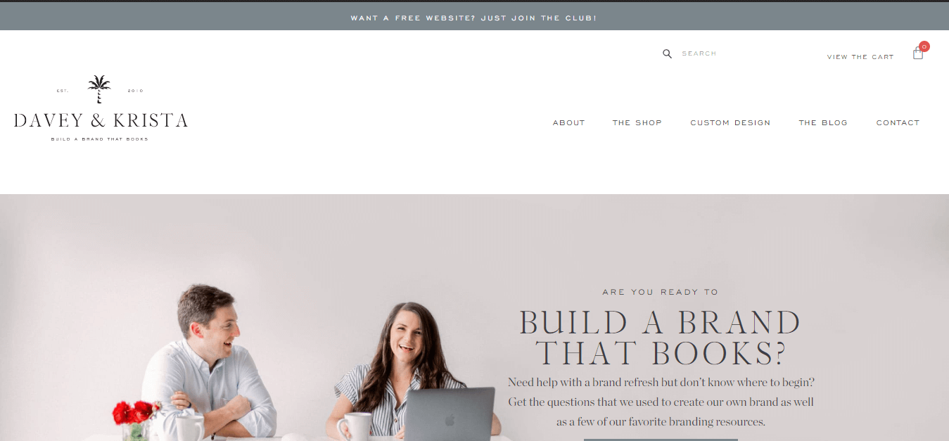 The brand for website design and professional
