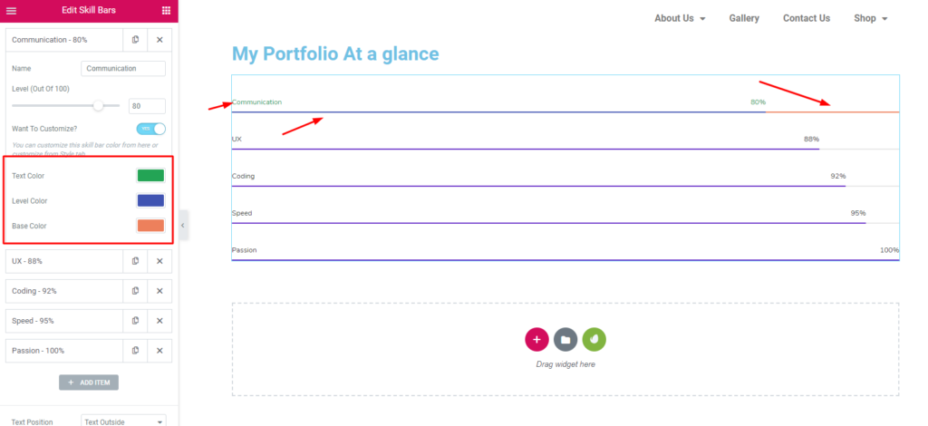 How To Add A Skill Bar To Your WordPress Site Without Coding 5 Designing bars