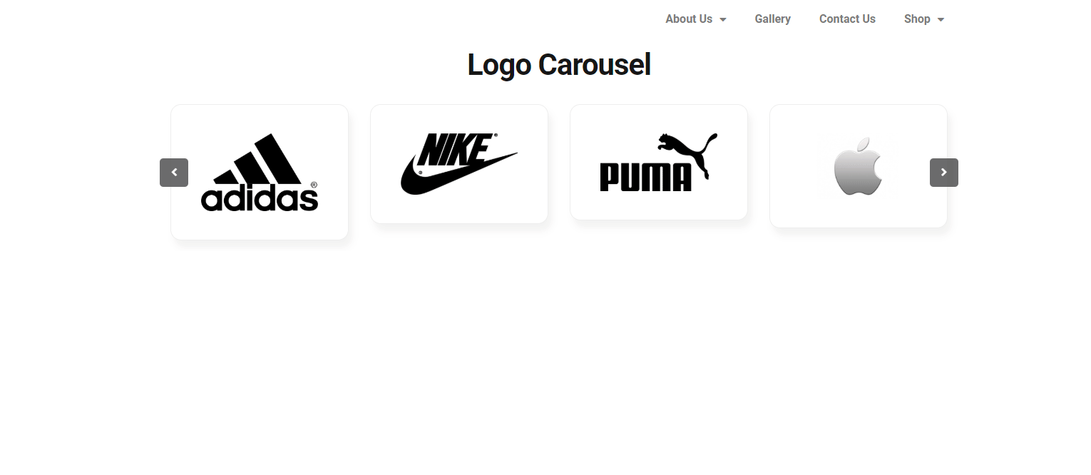 How to use logo carousel