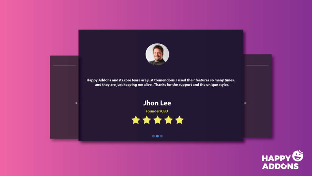 testimonial page design