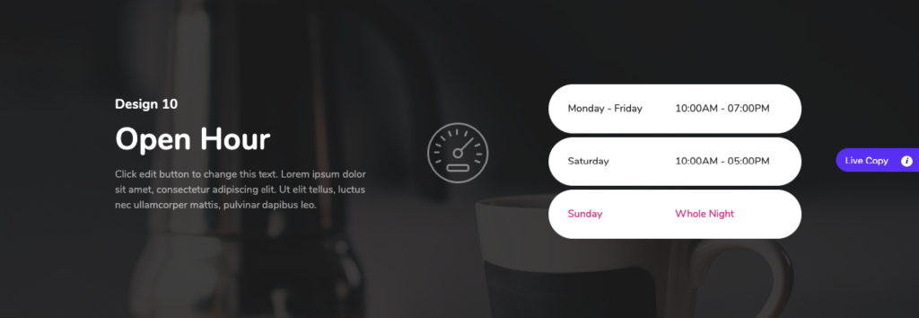 How to Showcase Your 'Business Hour' & 'Countdown' Widgets in WordPress Using Elementor 1 Elementor Business Hour widget
