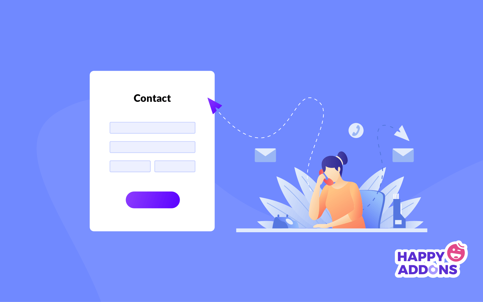 How to create a contact pages with Elementor png
