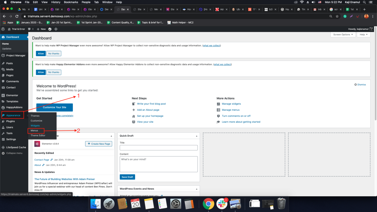 Add contact page to WordPress with Elementor