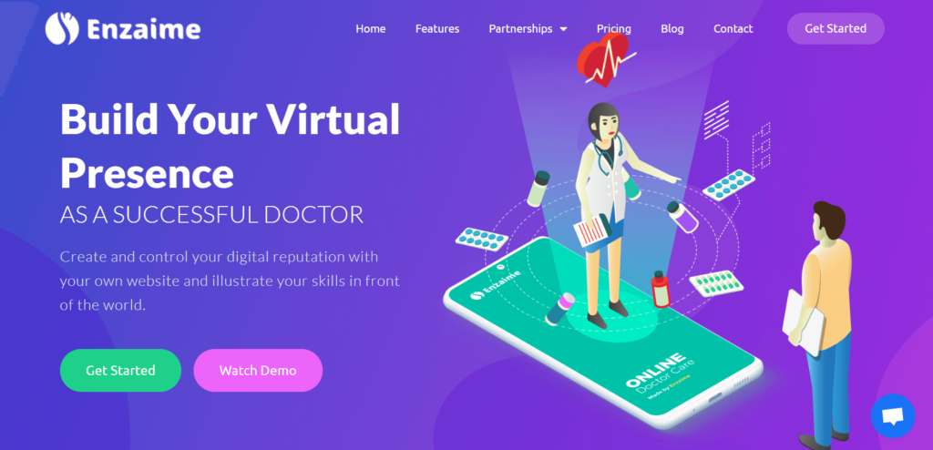 weDevs Introducing Enzaime: A Must-have all in One Tool for Doctors 1 Enzaime landing page