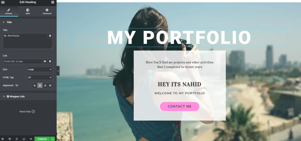 Getting Bored Staying Home in COVID-19 Outbreak? Build Your Dream Website with Elementor for Free! 6 elementor header text