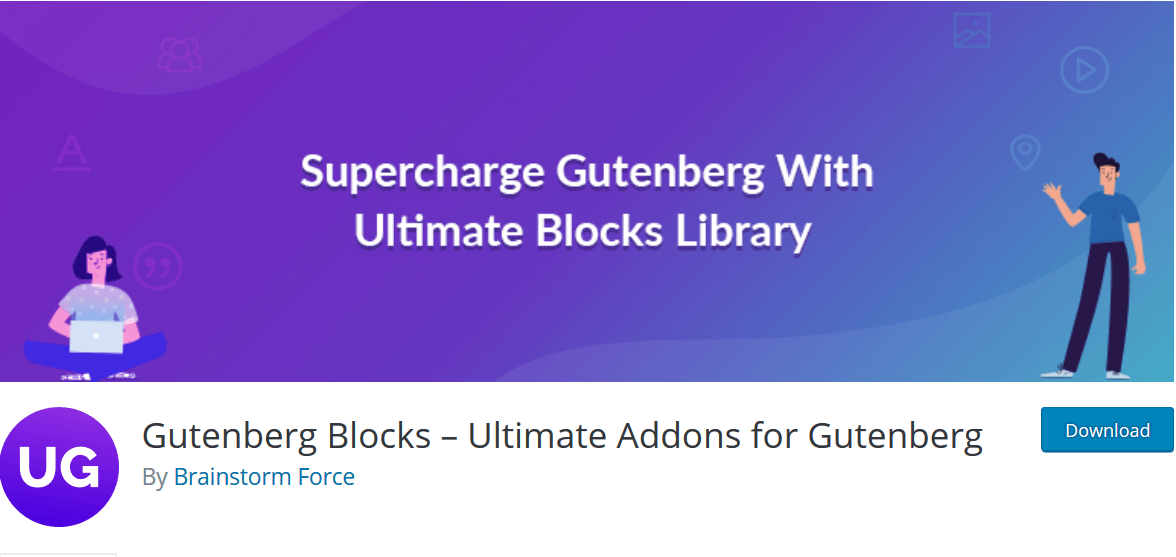 Ultimate Addons– Includes 15+ Gutenberg Blocks