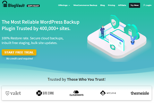 blogvault for wordpress security