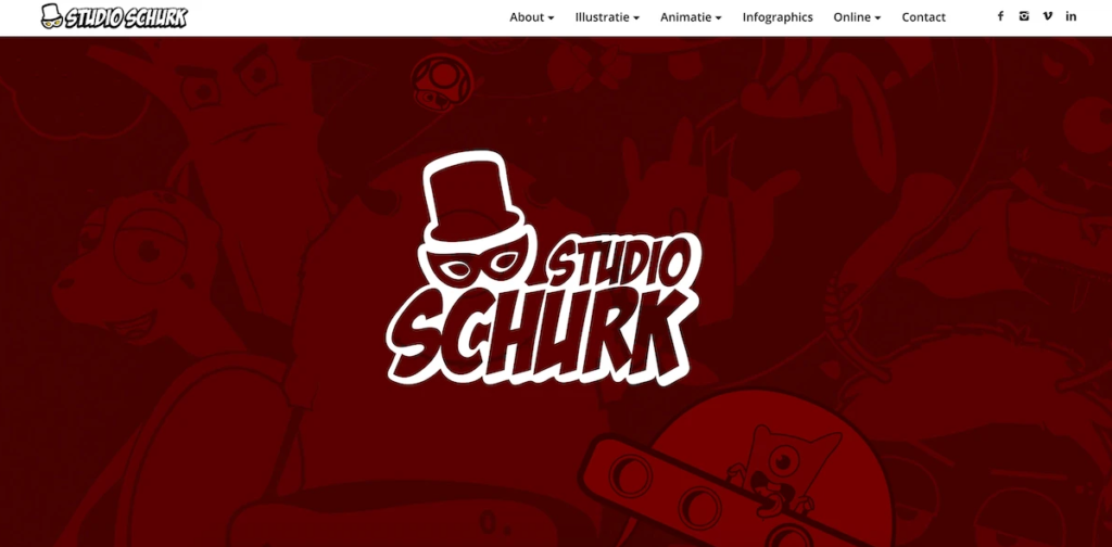 Studio Schurk- portfolio site example