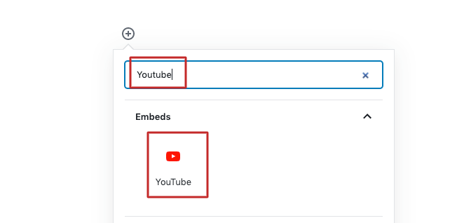 add an youtube video in frequently asked gutenberg questions