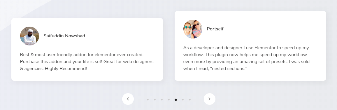 add testimonials in the landing page for proof  