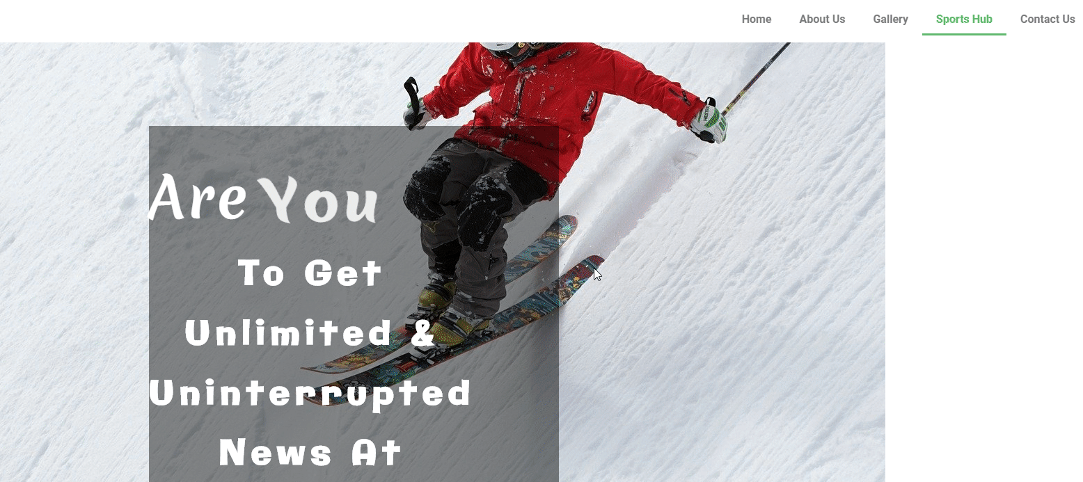 How to Build A Sports Website in WordPress with Elementor 22 Live Preview of the Sports Website