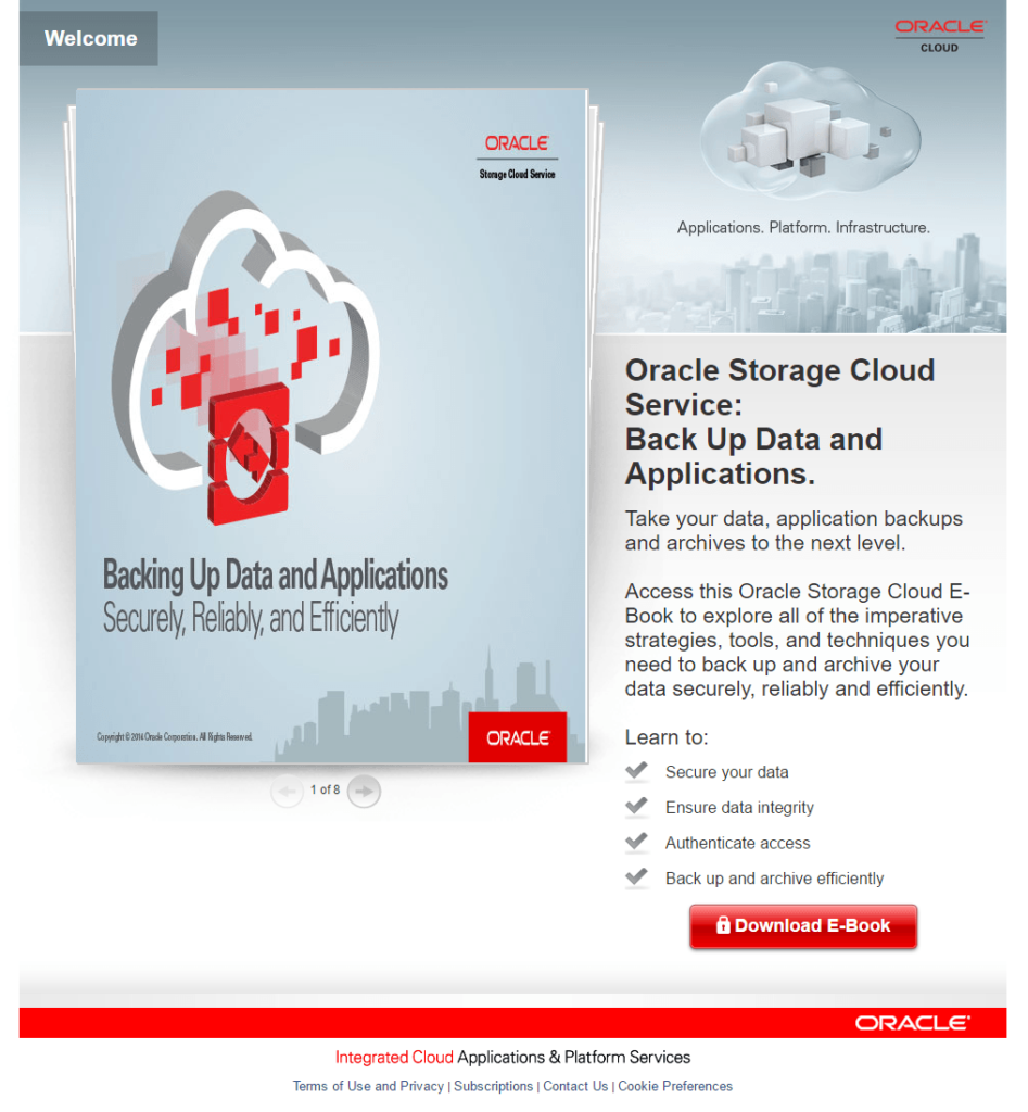 Oracle-landing-page