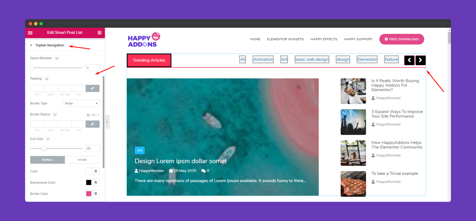 How To Use Smart Post List Widget - HappyAddons
