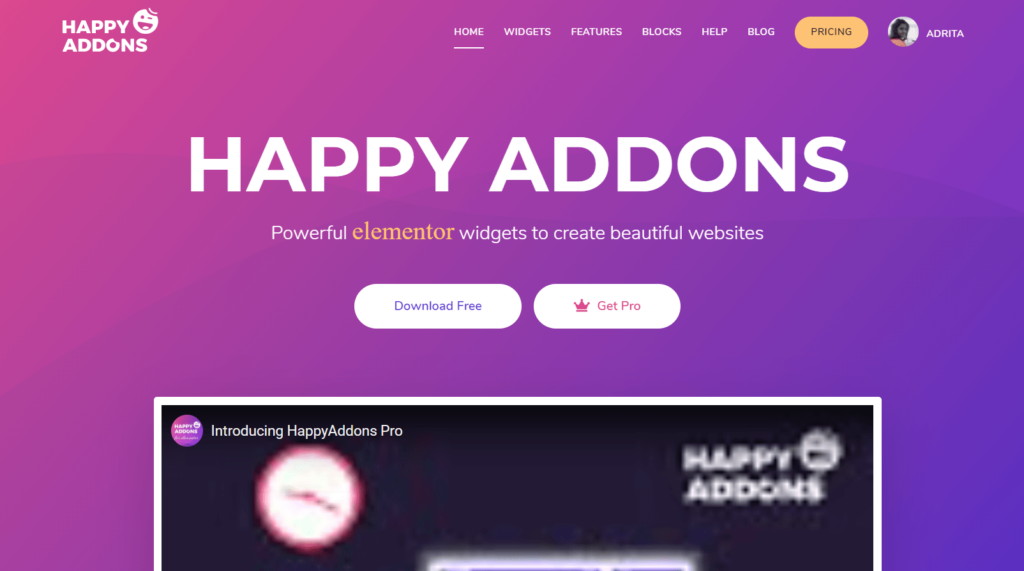 Happy Addons: Rich Collection of Essential Widgets & Addons for Elementor