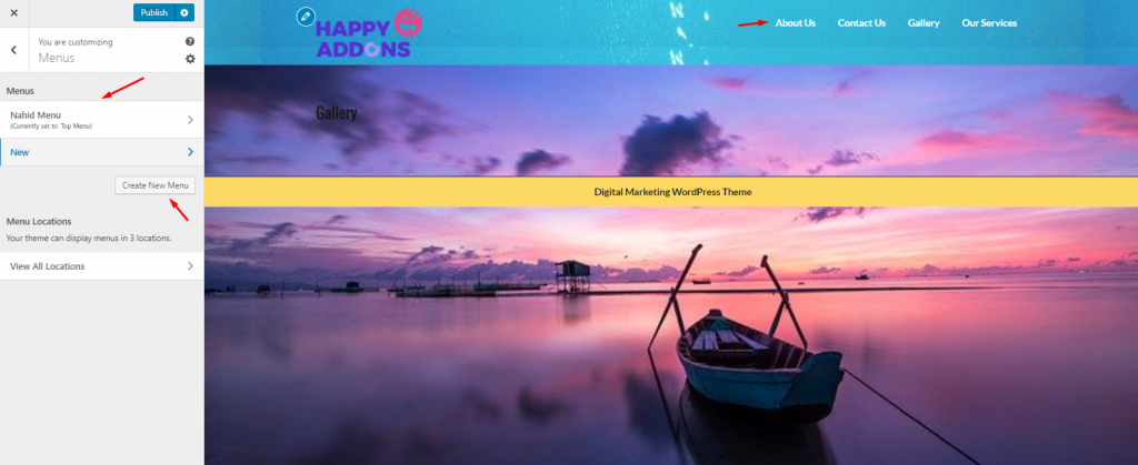 An Ultimate Guide to Customizing Your WordPress Theme 12 Create a WordPress Menu