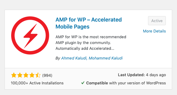 Amp Compatible Website