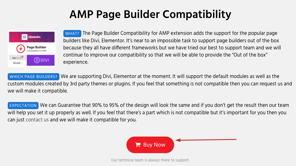 Amp Compatible Website