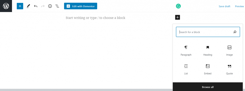 Gutenberg vs. Elementor