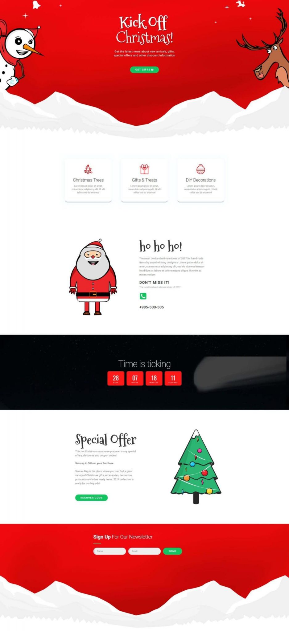 christmas-gift-shop Elementor pro templates