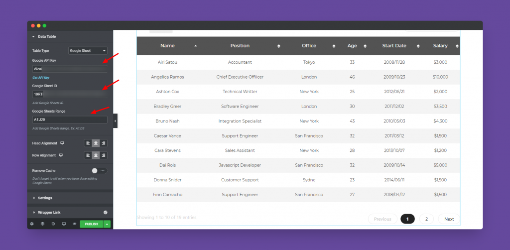 Google Sheet
