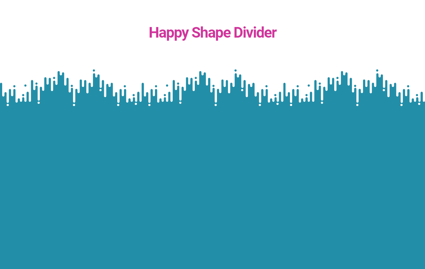 使用 Crossline Happy Shape Divider 的页面的最终预览