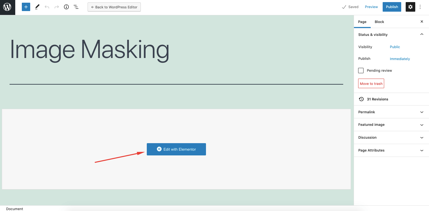 edit with elementor
