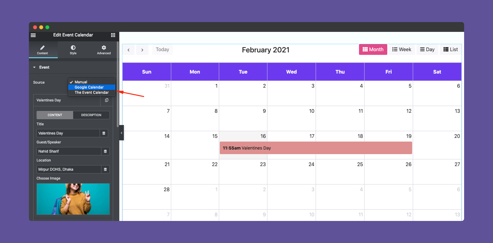 google calendar