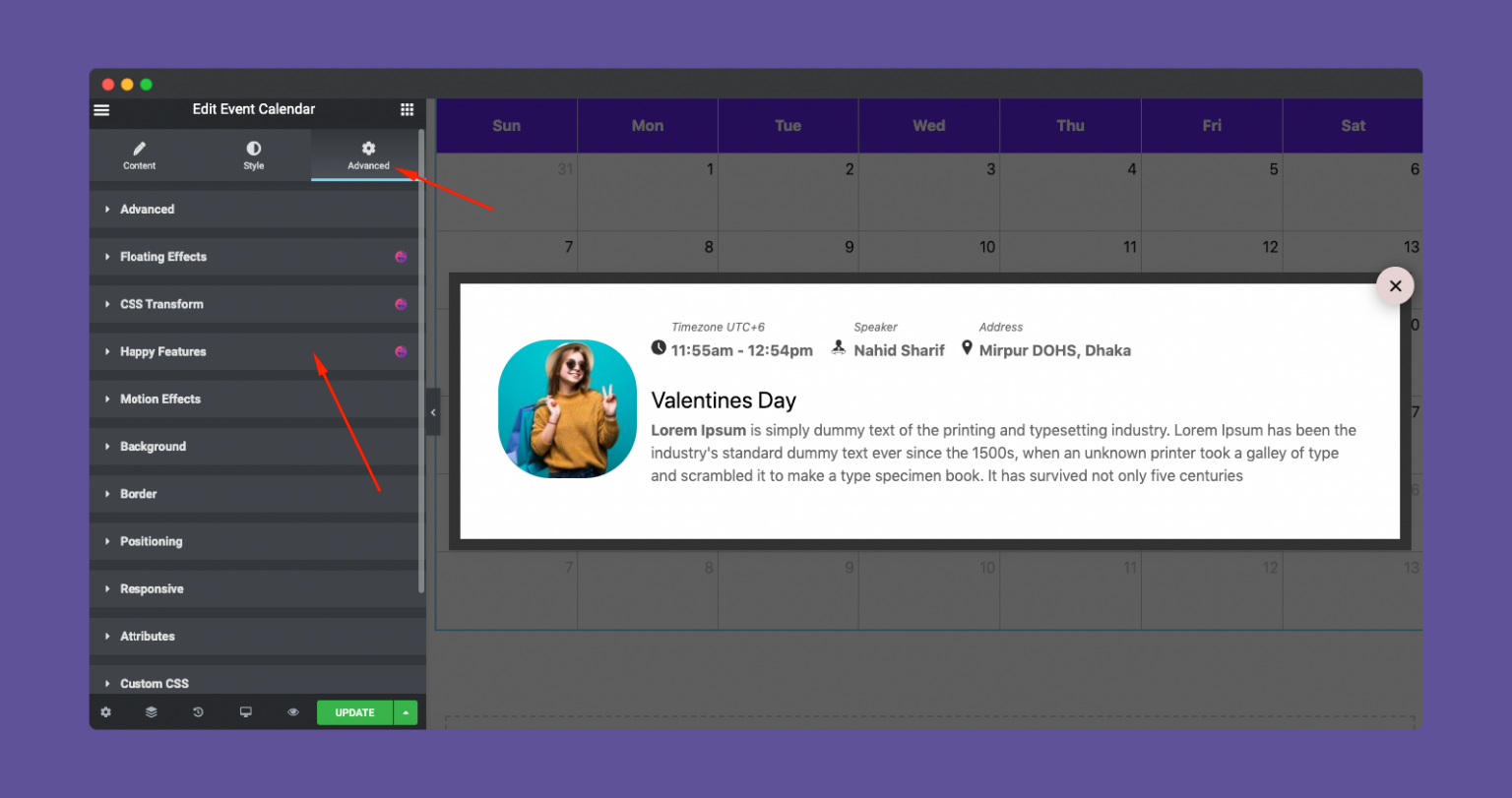 How to Use The Events Calendar On Elementor Website HappyAddons