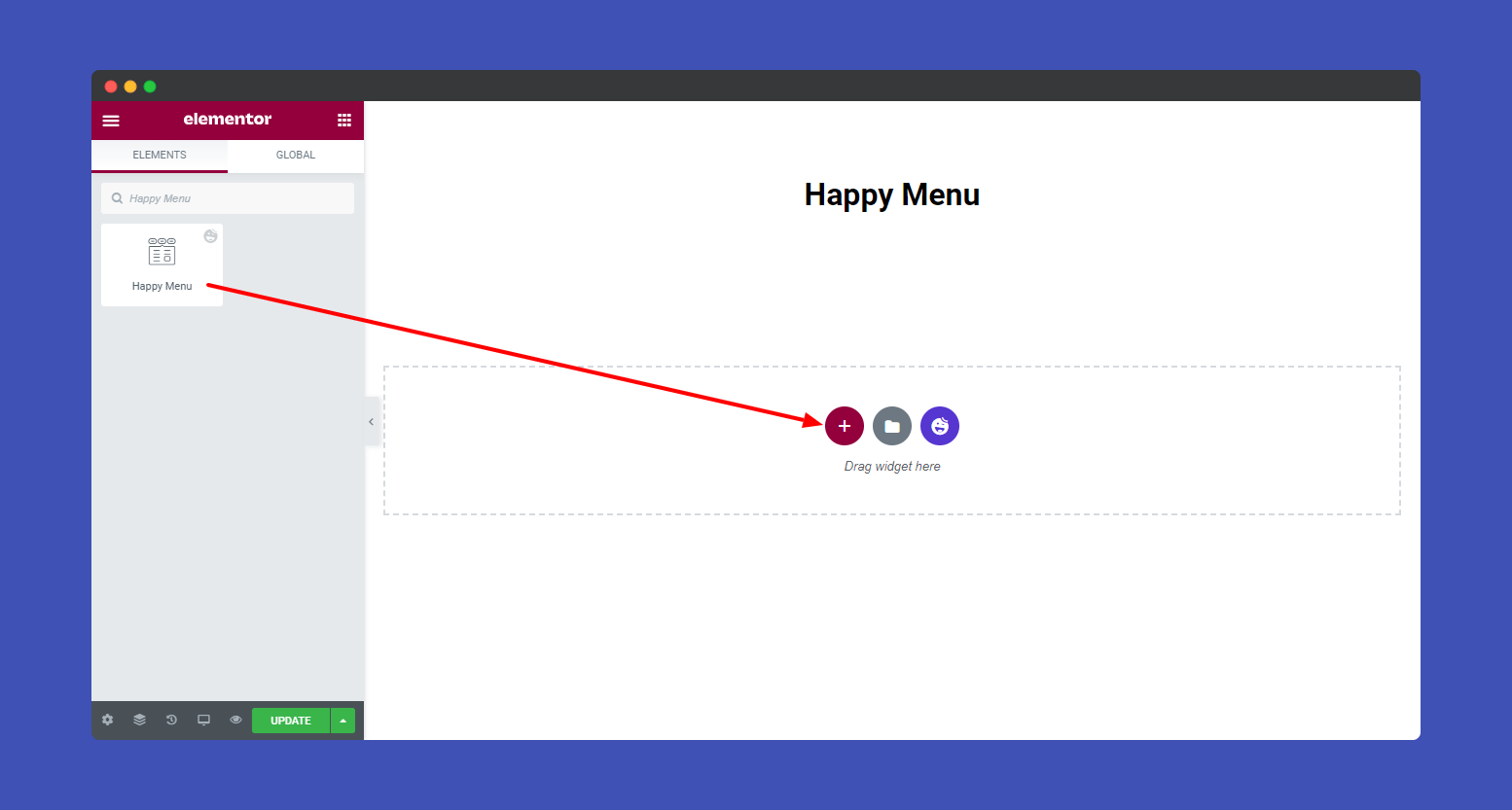 Add Happy Menu