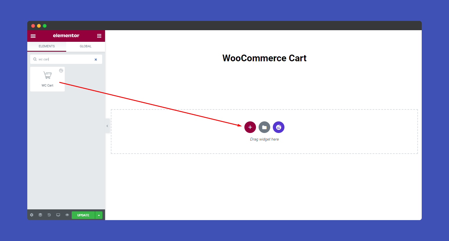 Add WooCommerce Cart widgets