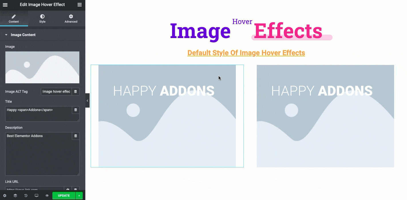 image upload option for happy image hover effect