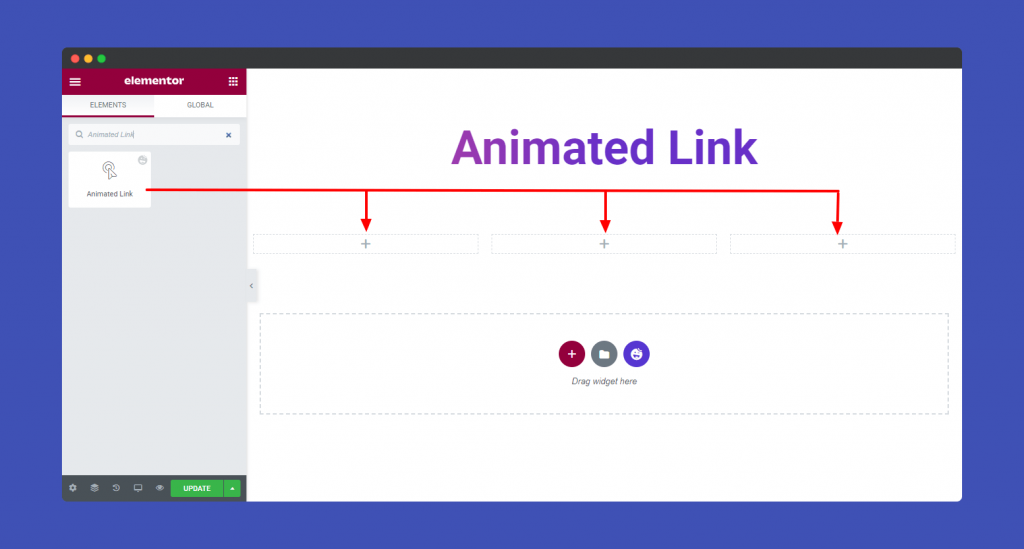 Add Animated Link Widget 1