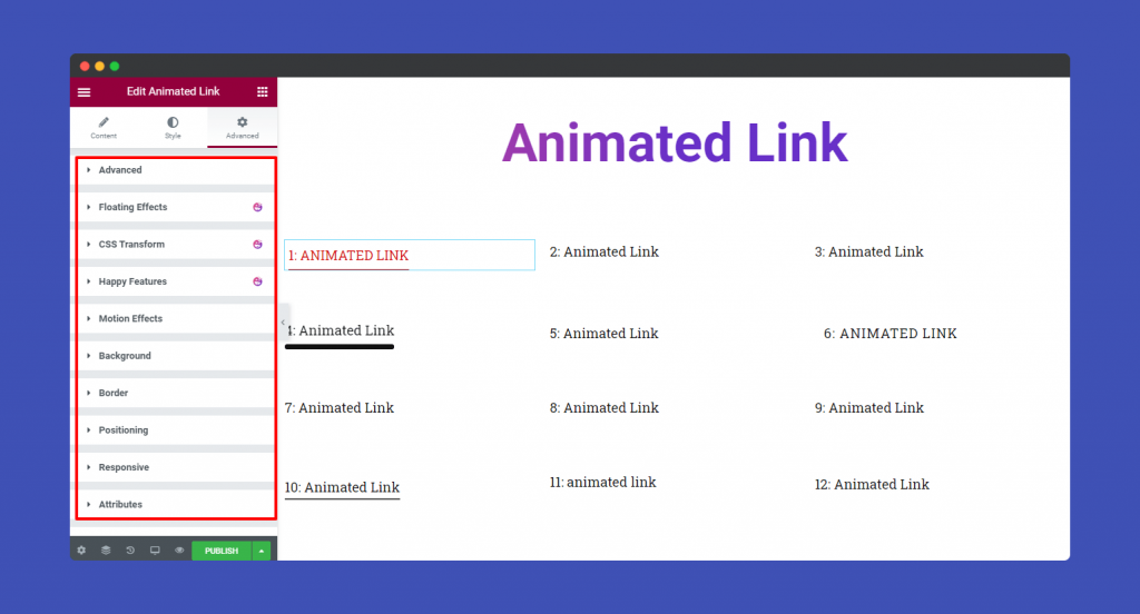Advanced Animated Link 1