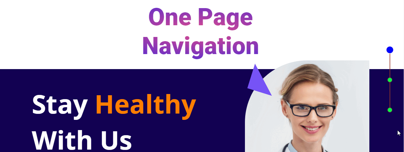 One Page Navigation Demo