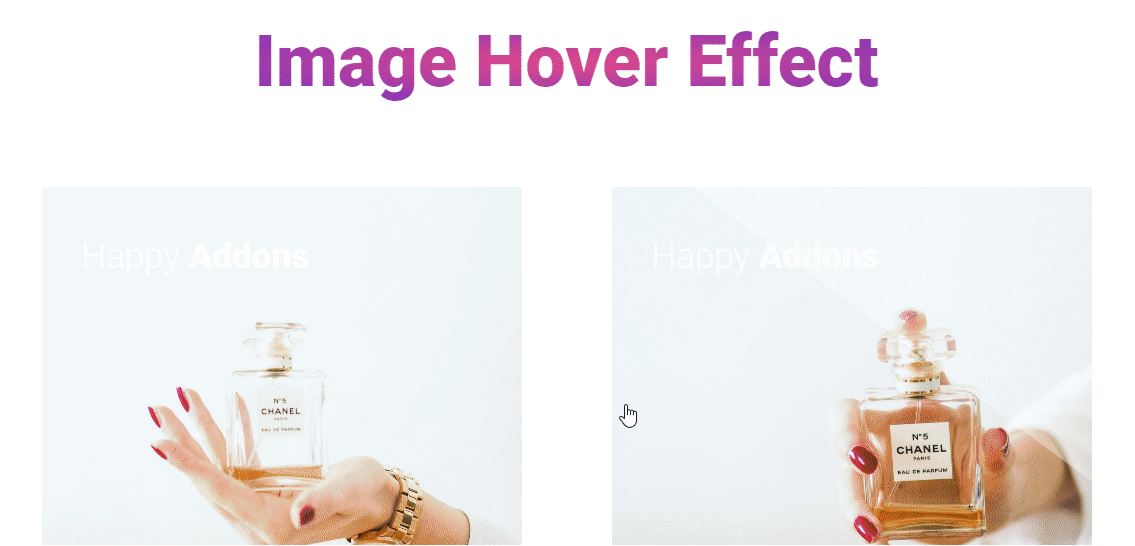 Final preview of image hover effects