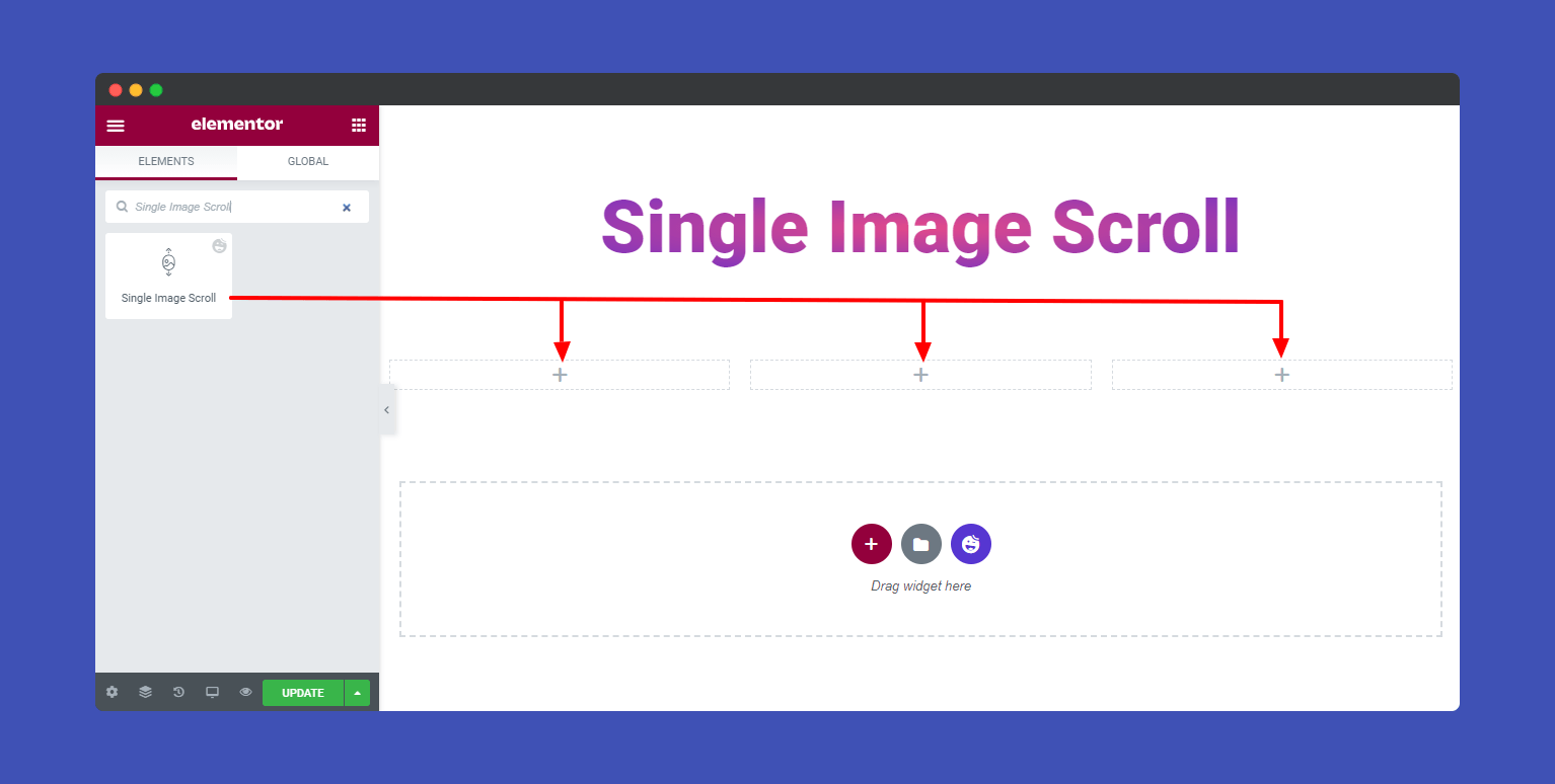 Select Single Image Scroll Widget