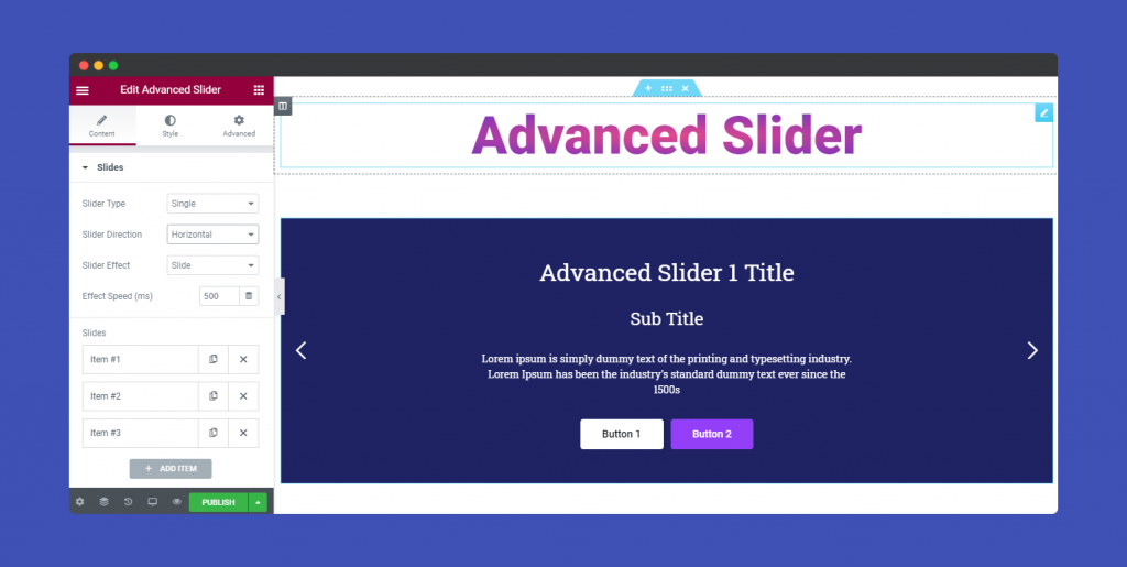 Advanced Slider - HappyAddons