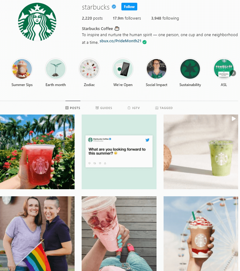 Starbucks On Instagram