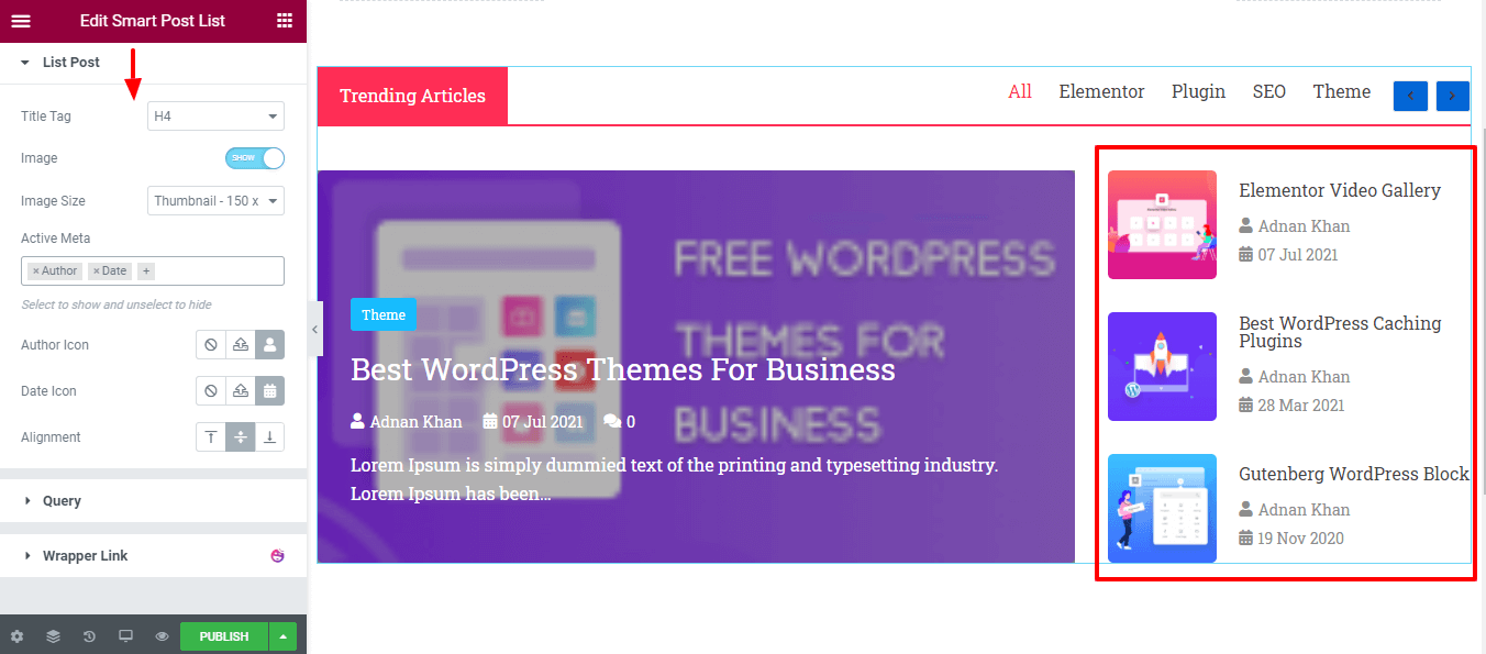 How to Use Smart Post List Widget in Elementor Website - HappyAddons