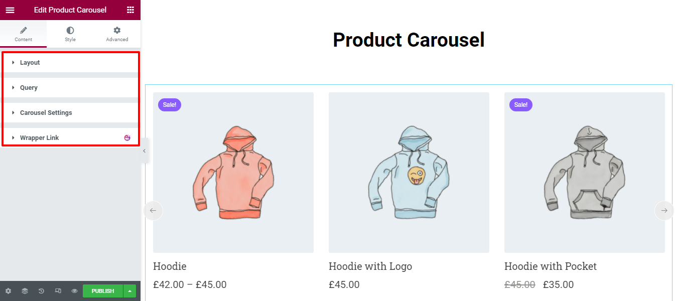 Content Product Carousel
