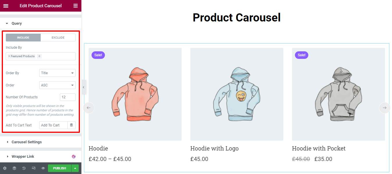 Content Query of Carousel