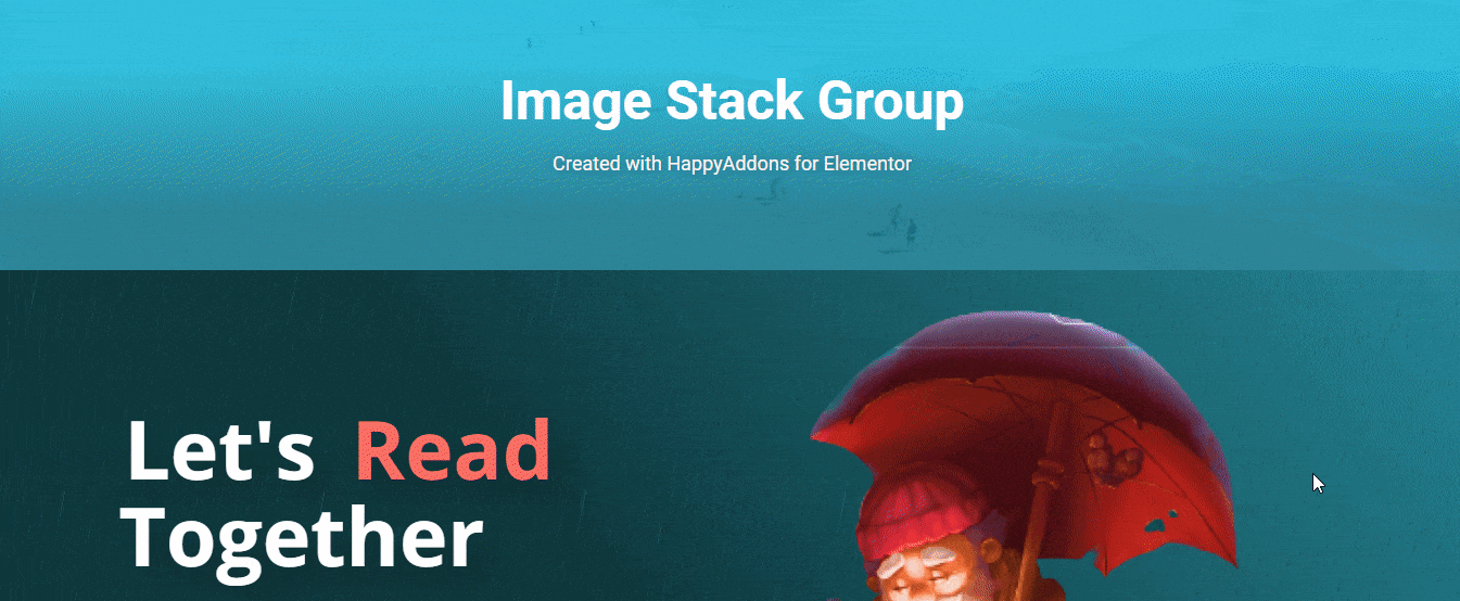 Final Preview of Image Stack Group Widget